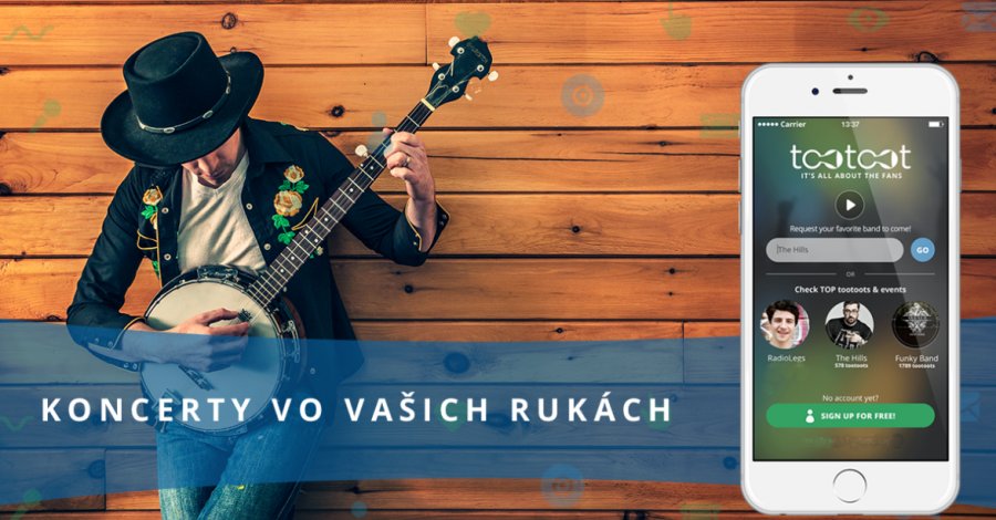 Slovenská koncertná aplikácia Tootoot získava prvé úspechy | Zdroj: www.tootoot.co Slovenská koncertná aplikácia Tootoot získava prvé úspechy
